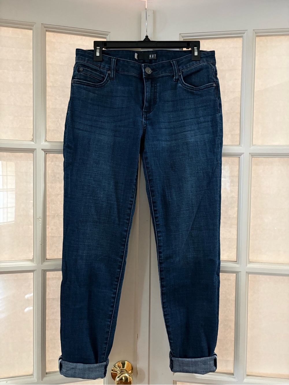 Kut from the Kloth Dark Blue Boyfriend Jeans